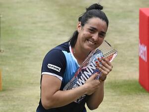 أنس جابر تحقق اللقب (المصدر: أ ف ب)