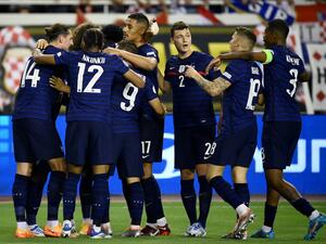 فرنسا تتعادل مع كرواتيا (المصدر: أ ف ب)