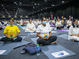 خلال الحدث احتفالية كبرى لمجلس دبي الرياضي والقنصلية الهندية مخصصة للسيدات في اليوم العالمي اليوغا