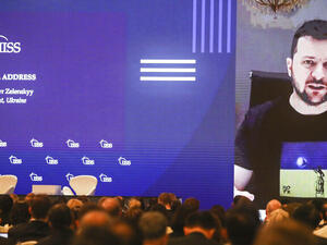 الرئيس الأوكراني، فلاديمير زيلينسكي