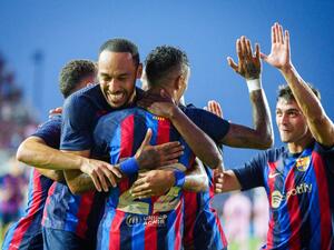 برشلونة يسحق إنتر ميامي (المصدر: حساب برشلونة الرسمي على تويتر)