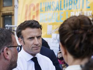 الرئيس الفرنسي إيمانويل ماكرون