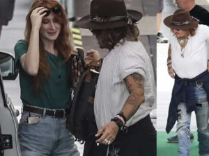 Johnny Depp and his french teacher