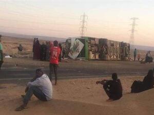 حادث سير على طريق "أسوان – أبوسمبل"