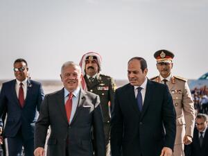 السيسي يستقبل ملك الاردن