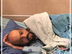 الصور الأولى للاسير المضرب عن الطعام خليل العواودة