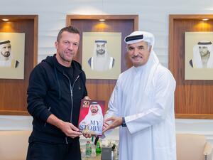 خلال الحدث لوثار ماتيوس يزور مجلس دبي الرياضي ويؤكد محبته لدبي مدينة الابتسامة.