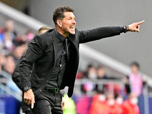 دييغو سيميوني مدرب أتلتيكو مدريد (المصدر: أ ف ب)