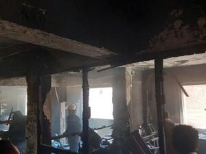  حريق هائل في كنيسة أبوسيفين