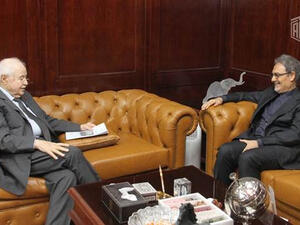Abu-Ghazaleh and Chargé d'Affaires of Iranian Embassy in Jordan Discuss Issues of Mutual Interests