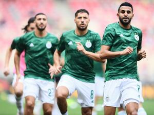 الجزائر تواجه غينيا اليوم (المصدر: أ ف ب)
