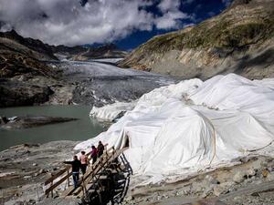 ذوبان أنهار جليدية في سويسرا