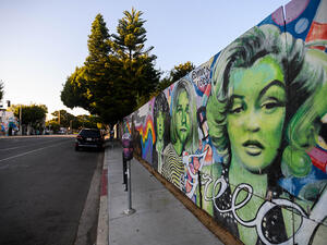 Mural of Marilyn in LA 