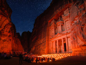 Petra at night 