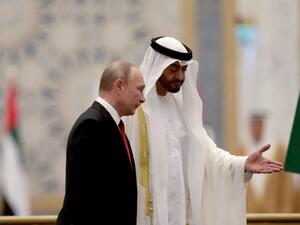 ابن زايد يستقبل بوتين- ارشيف