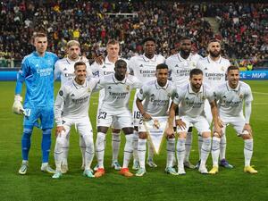 فريق ريال مدريد (المصدر: أ ف ب)