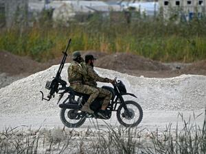 عناصر من هيئة تحرير الشام (النصرة) في عفرين