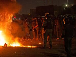 مواجهات بين المتظاهرين ورجال الأمن في البصرة