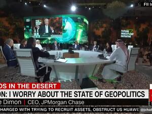 America’s top bankers tell CNN’s Richard Quest they are more worried about geopolitics than recession