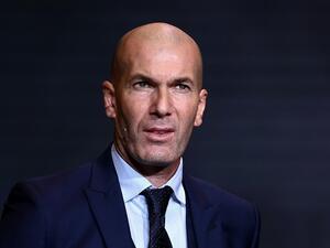 French former forward football player Zinedine Zidane looks on during the 2022 Ballon d'Or France Football award ceremony at the Theatre du Chatelet in Paris on October 17, 2022. (Photo by FRANCK FIFE and FRANCK FIFE / AFP)