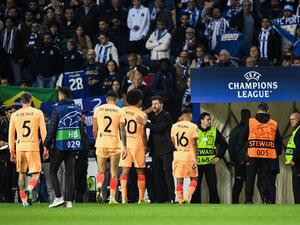 أتلتيكو مدريد يغادر أوروبا بأسوأ الطرق (المصدر: أ ف ب)