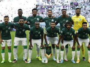 منتخب السعودية (المصدر: أ ف ب)