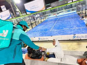 Deliveroo Partners with Burgan Bank in its First Edition of Padel Tournament