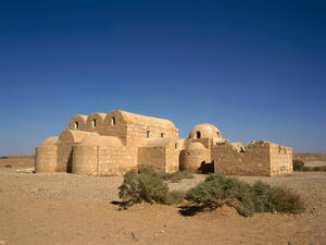 Amra desert castle built in the 8th century 