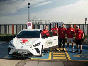 Football fans on epic ‘Electric Car to Qatar’ trip, supported by MG