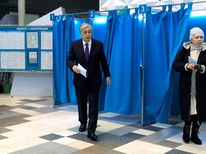 قاسم توكاييف  حصل على 81.31 في المئة من الأصوات 