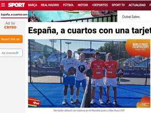 تغطية عالمية ضخمة لمونديال البادل في دبي