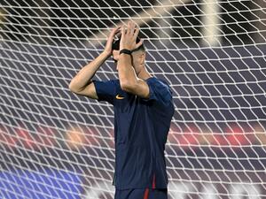 Portugal's forward Cristiano Ronaldo takes part in a training session at Al Shahania SC, northwest of Doha on November 23, 2022, on the eve of the Qatar 2022 World Cup football match between Portugal and Ghana. (Photo by PATRICIA DE MELO MOREIRA / AFP)