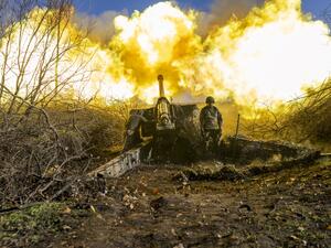 مدفعية أوكرانية (أ ف ب)