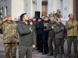 الرئيس الأوكراني، فلادومير زيلينيسكي (أ ف ب)