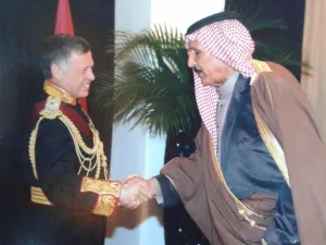 اكريم العوضات والملك عبد الله الثاني ابن الحسين