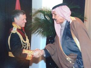 اكريم العوضات والملك عبد الله الثاني ابن الحسين