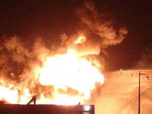  حريق "اندلع بمصفى النفط على طريق كوير – أربيل"