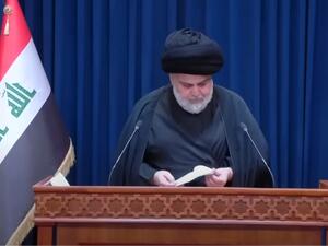 الزعيم الشيعي في العراق مقتدى الصدر