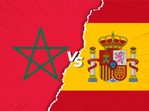 معلق مباراة المغرب واسبانيا اليوم في كأس العالم قطر 2022