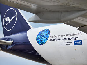 Sharkskin on airplane