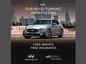 INFINITI of Arabian Automobiles accentuates the Q50 with special perks