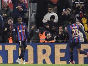 برشلونة يتأهل لنصف نهائي كأس ملك إسبانيا (المصدر: أ ف ب)