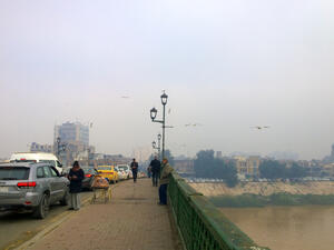 وقف العمل في مطار بغداد