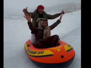 الثلوج تغطي جنوب الاردن