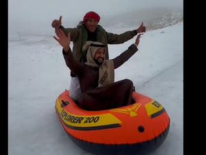 الثلوج تغطي جنوب الاردن