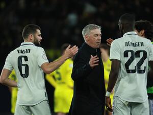 ريال مدريد يتخطى عقبة فياريال بصعوبة (المصدر: أ ف ب)