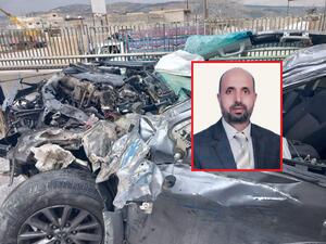 مركبة عامر الزبون رئيس بلدية باب عمان عقب الحادث