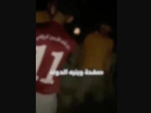 لقطة شاشه من فيديو ضرب شاذ جنسي في لبنان