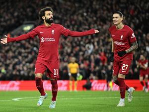 صلاح يقود ليفربول اليوم أمام برايتون (المصدر: أ ف ب)