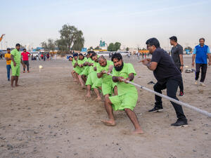 تواصل منافسات الدورة الرياضية العمالية الأكبر على الإطلاق